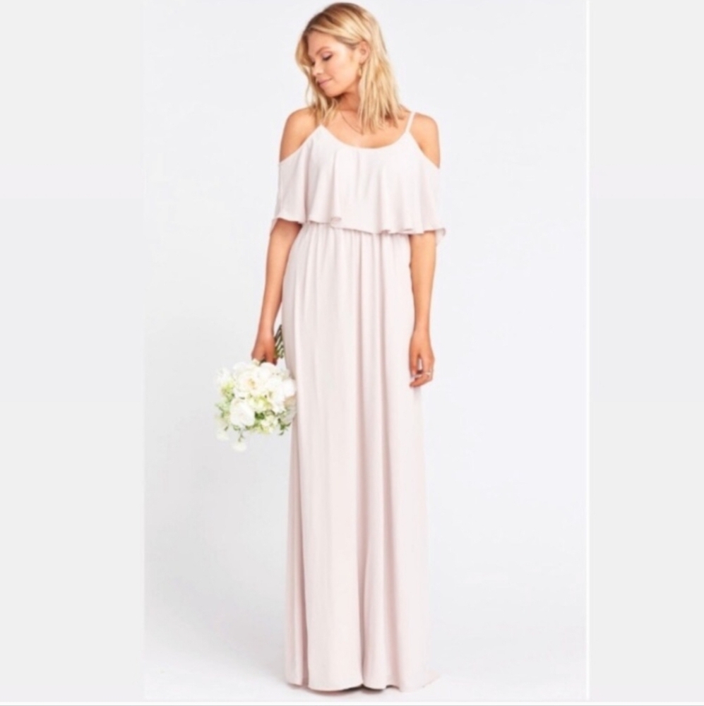 Show Me Your Mumu Caitlin Ruffle Maxi Dress Size Small - Picture 1 of 5